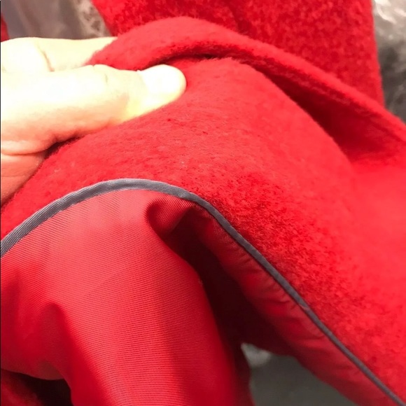 T tahari wool poppy red coat outer wear NWT - Picture 8 of 8
